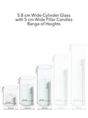 Chilli 5cm Pillar in 5.8cm Glass, Sm - Set of 6