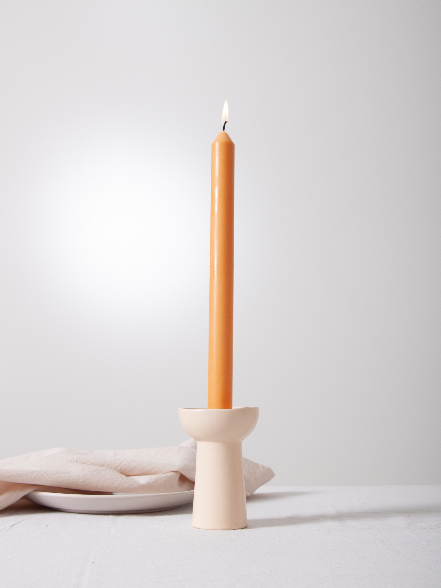 Macaron Romy Ceramic Candle Holder - Medium Pack of 1