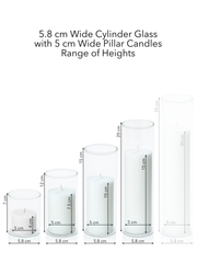 Chilli 5cm Pillar in 5.8cm Glass, Sm - Set of 6