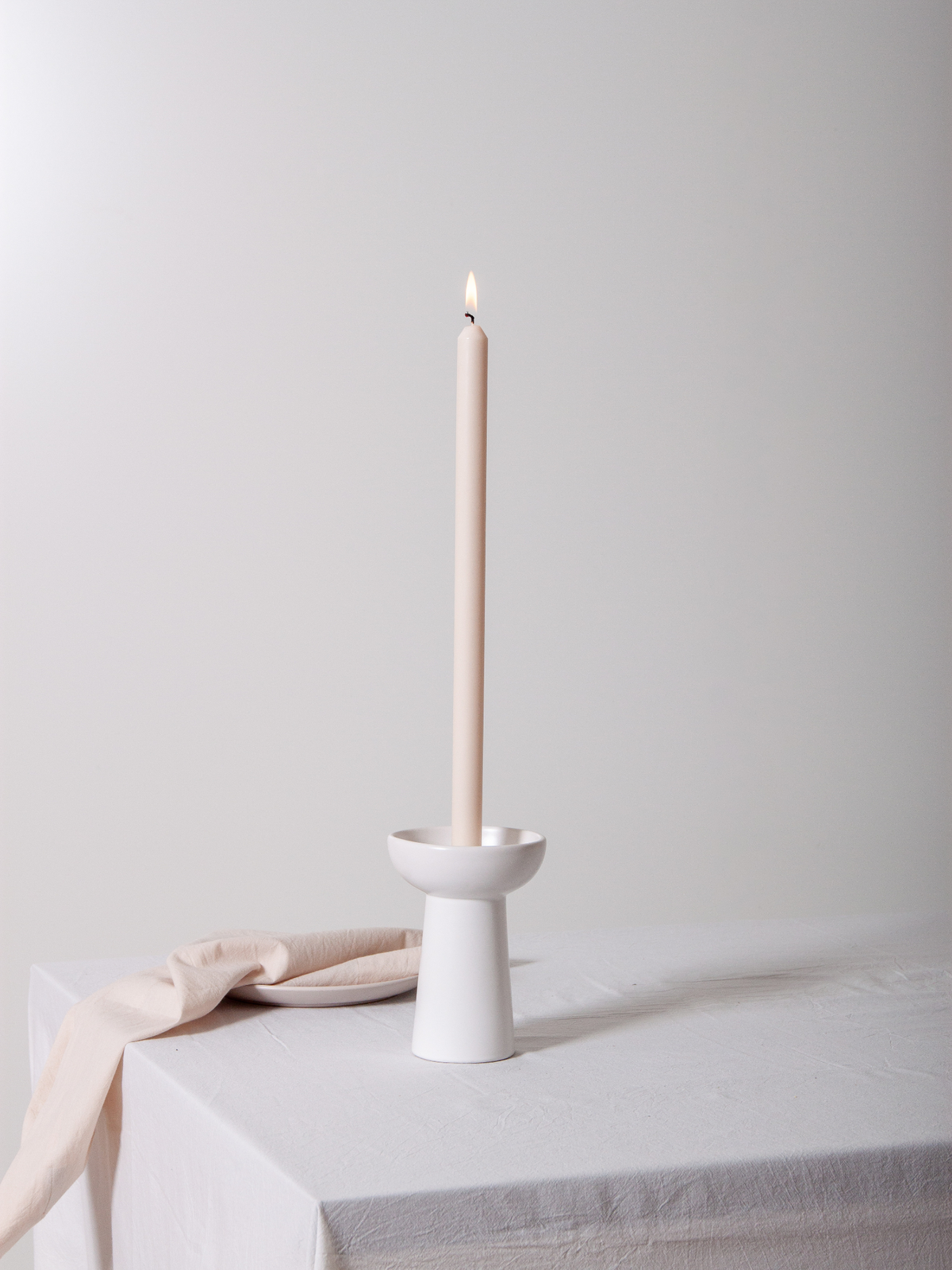 Lace Esme Ceramic Candle Holder - Medium Pack of 1