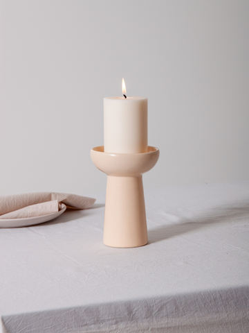 Macaron Esme Ceramic Candle Holder - Medium Pack of 1