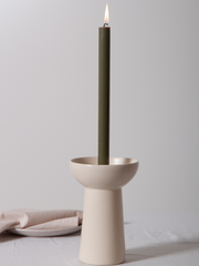 Alabaster Esme Ceramic Candle Holder - Large Pack of 1