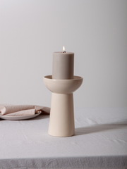 Alabaster Esme Ceramic Candle Holder - Large Pack of 1
