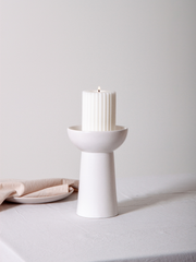 Lace Esme Ceramic Candle Holder - Large Pack of 1