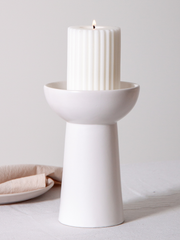 Lace Esme Ceramic Candle Holder - Large Pack of 1