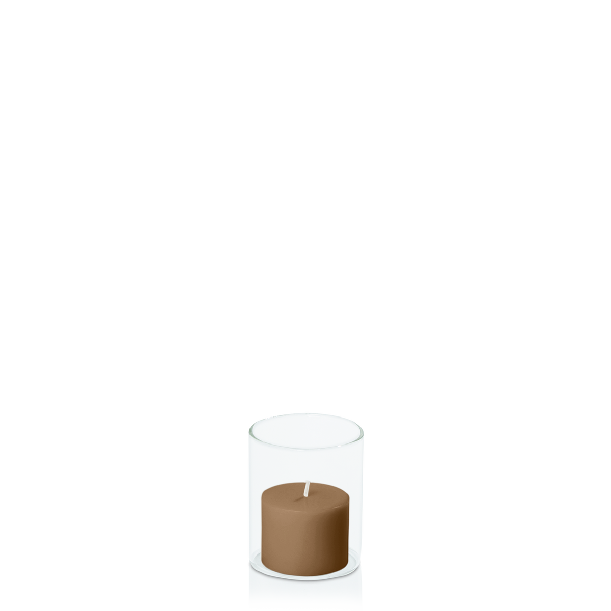 Tiramisu 5cm x 4cm Pillar in 5.8cm x 7cm Glass Pack of 1