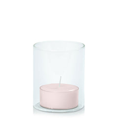 Antique Pink Tealight in 5.8cm x 7cm Glass - Set of 96