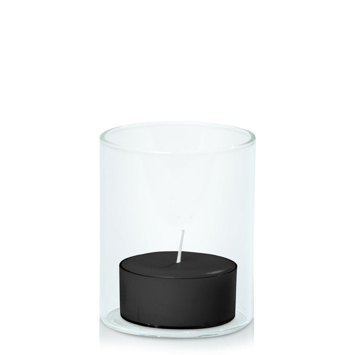 Black Tealight in 5.8cm x 7cm Glass - Set of 96