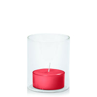 Carnival Red Tealight in 5.8cm x 7cm Glass - Set of 96