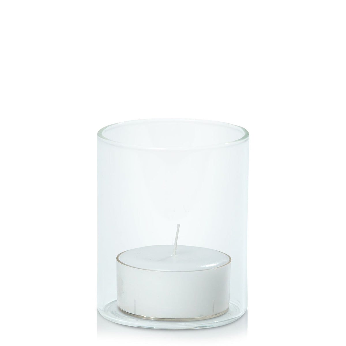 Dusty Blue Tealight in 5.8cm x 7cm Glass - Set of 96