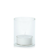 Dusty Blue Tealight in 5.8cm x 7cm Glass - Set of 96