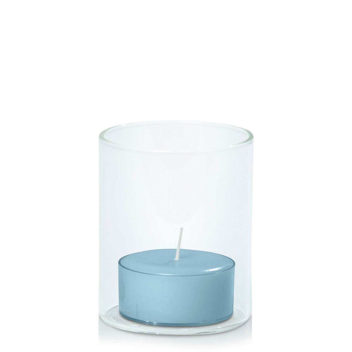 French Blue Tealight in 5.8cm x 7cm Glass - Set of 96