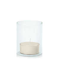 Ivory Tealight in 5.8cm x 7cm Glass - Set of 96