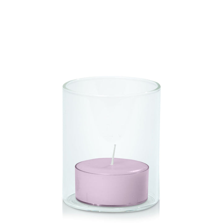 Lilac Tealight in 5.8cm x 7cm Glass - Set of 96