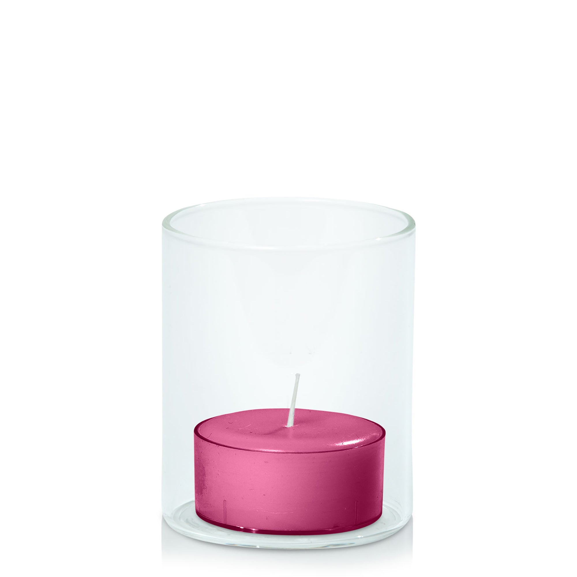 Magenta Tealight in 5.8cm x 7cm Glass Pack of 24