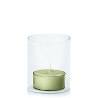 Matcha Tealight in 5.8cm x 7cm Glass