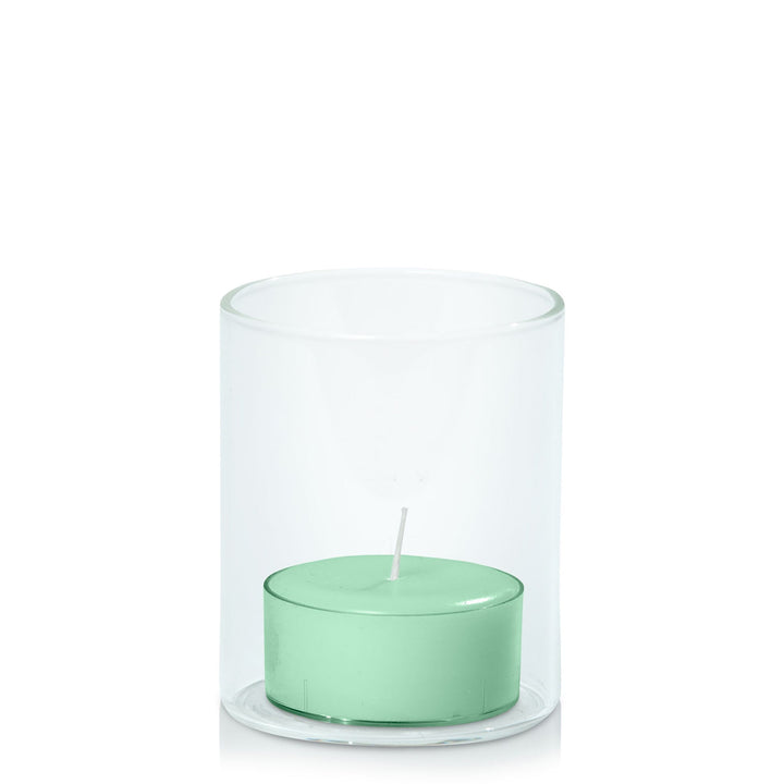 Mint Green Tealight in 5.8cm x 7cm Glass - Set of 96