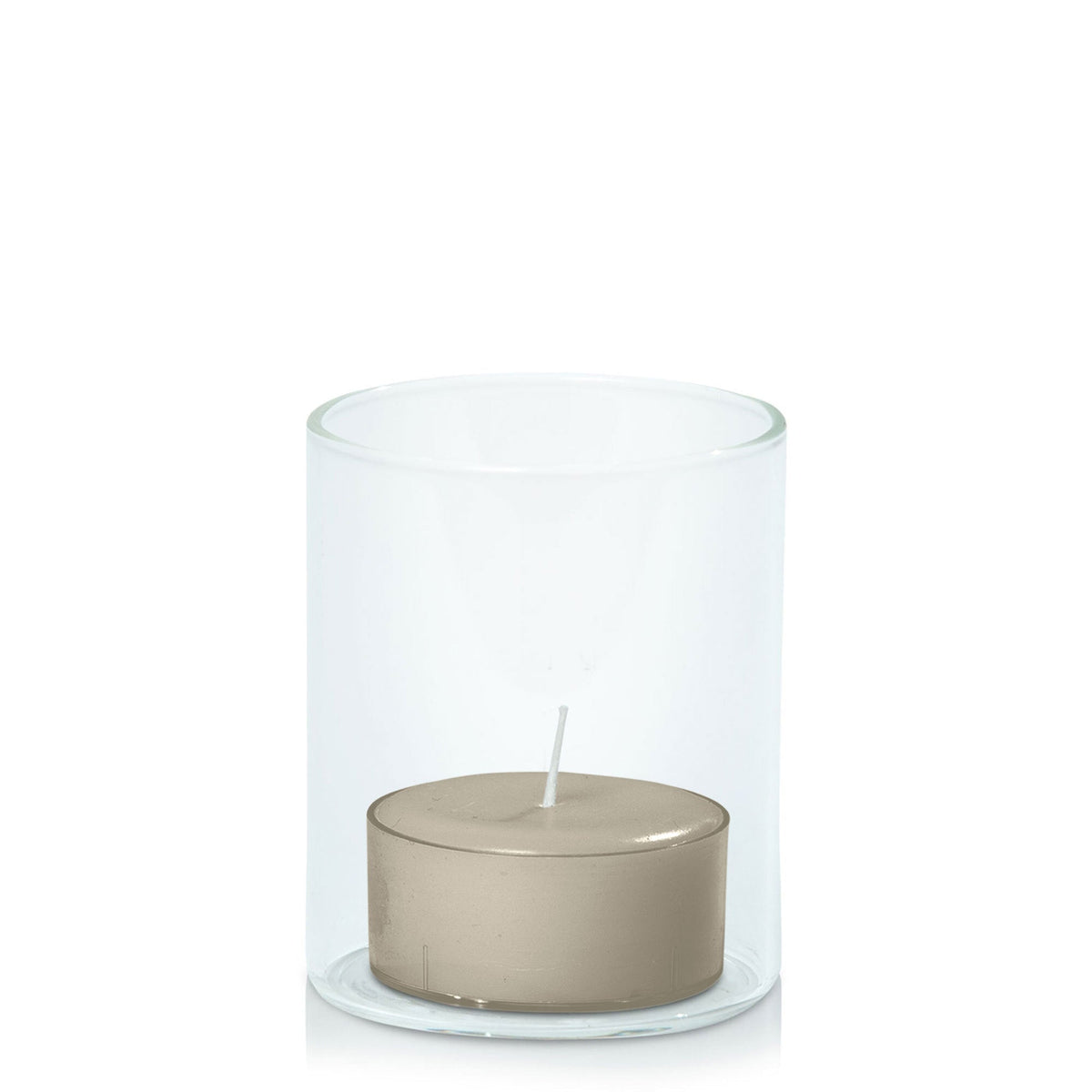 Pale Eucalypt Tealight in 5.8cm x 7cm Glass - Set of 96