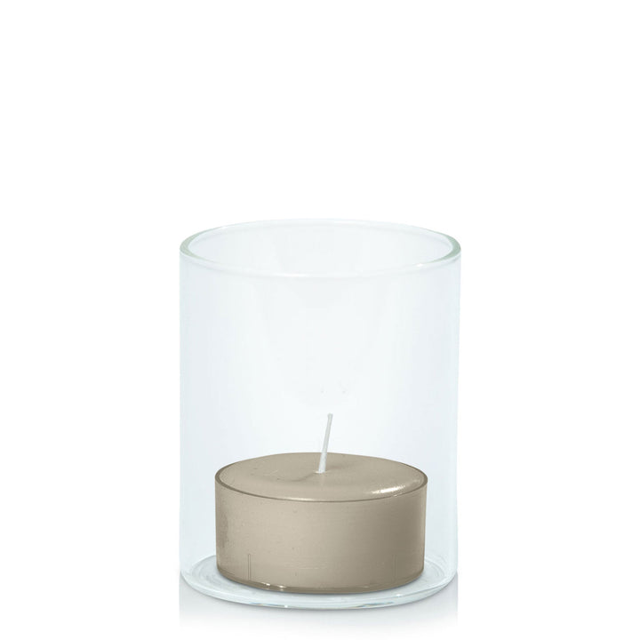 Pale Eucalypt Tealight in 5.8cm x 7cm Glass - Set of 96