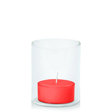Scarlet Tealight in 5.8cm x 7cm Glass - Set of 96
