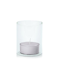 Silver Grey Tealight in 5.8cm x 7cm Glass - Set of 96