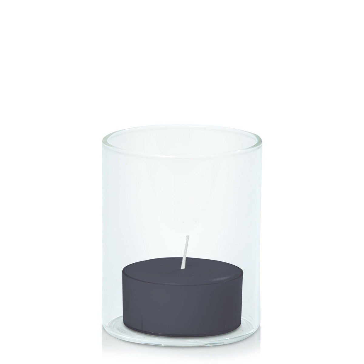 Steel Blue Tealight in 5.8cm x 7cm Glass - Set of 96
