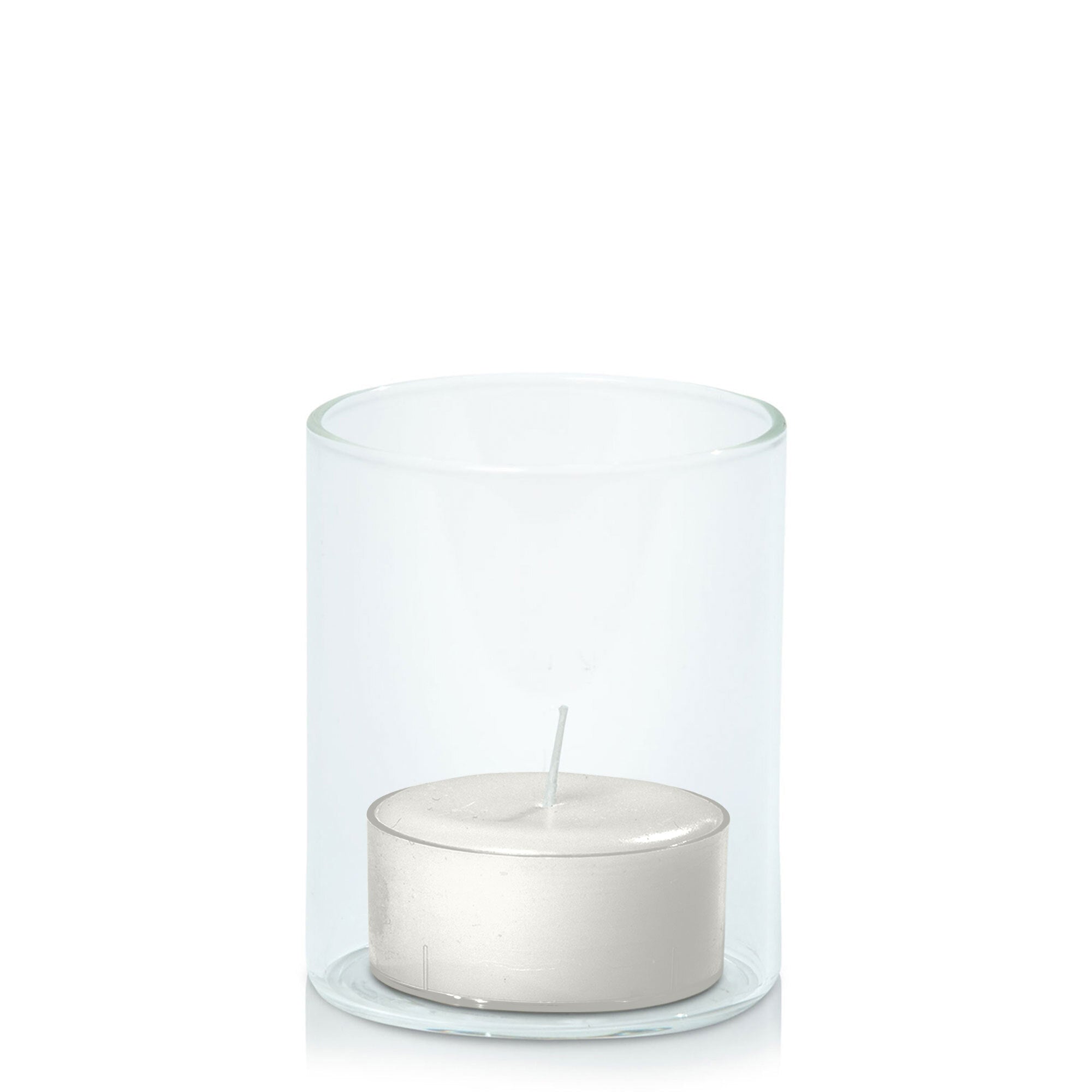 Stone Tealight in 5.8cm x 7cm Glass Pack of 24