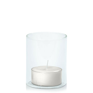 Stone Tealight in 5.8cm x 7cm Glass - Set of 96