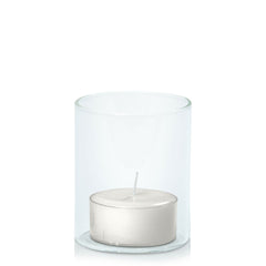 Stone Tealight in 5.8cm x 7cm Glass - Set of 96