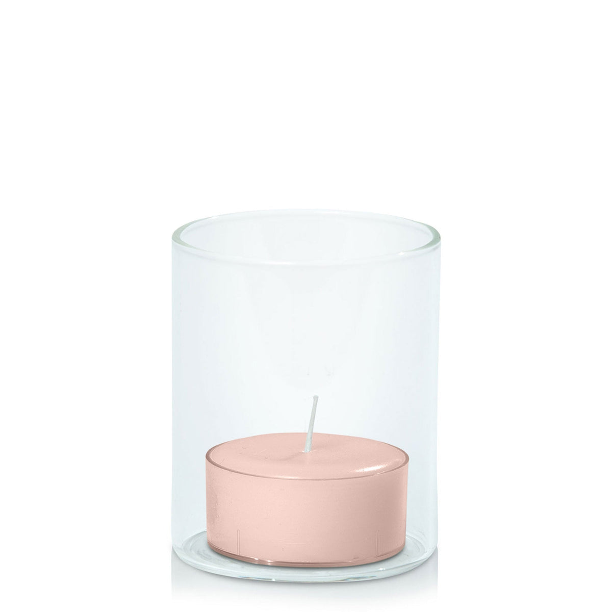 Vintage Blush Tealight in 5.8cm x 7cm Glass - Set of 96