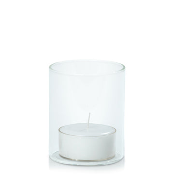 White Tealight in 5.8cm x 7cm Glass - Set of 96