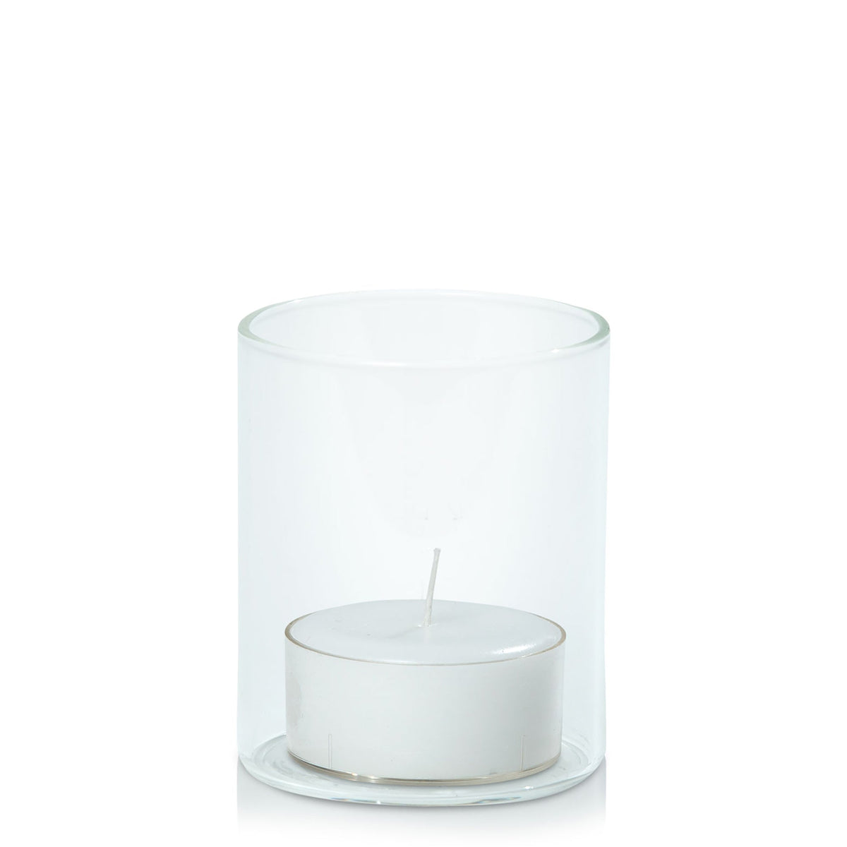 White Tealight in 5.8cm x 7cm Glass - Set of 96