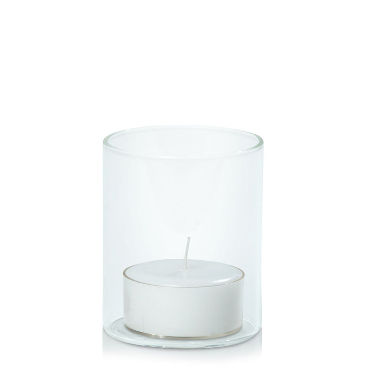 White Tealight in 5.8cm x 7cm Glass - Set of 96