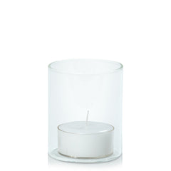 White Tealight in 5.8cm x 7cm Glass - Set of 96