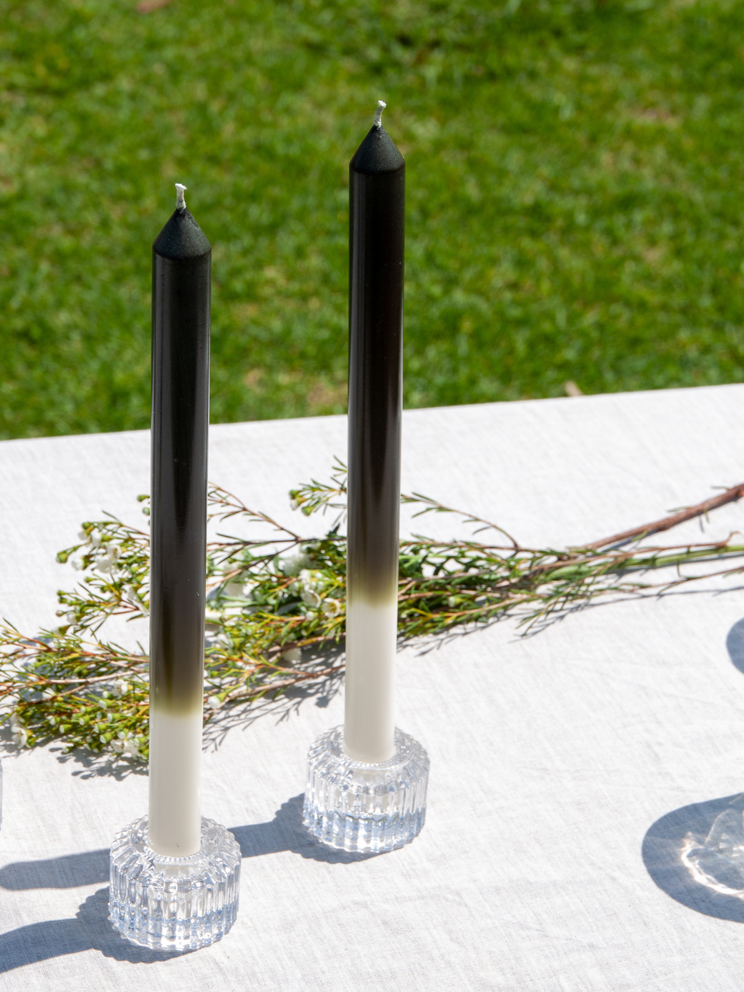 Ivory & Olive 30cm Ombre Dinner Candles Pack of 4