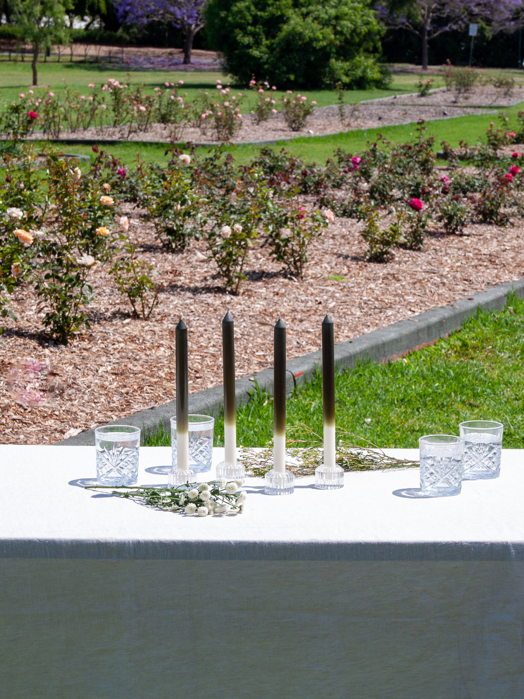 Ivory & Olive 30cm Ombre Dinner Candles Pack of 4