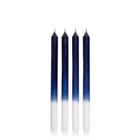 White & Sapphire 30cm Ombre Dinner Candles