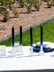 White & Sapphire 30cm Ombre Dinner Candles Pack of 4