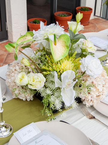 Green & White Garden Wedding Cloud - Medium Pack of 1