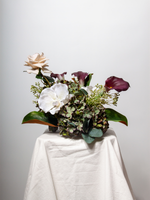 Burgundy Calla Lily & Green Hydrangea Cloud - Small
