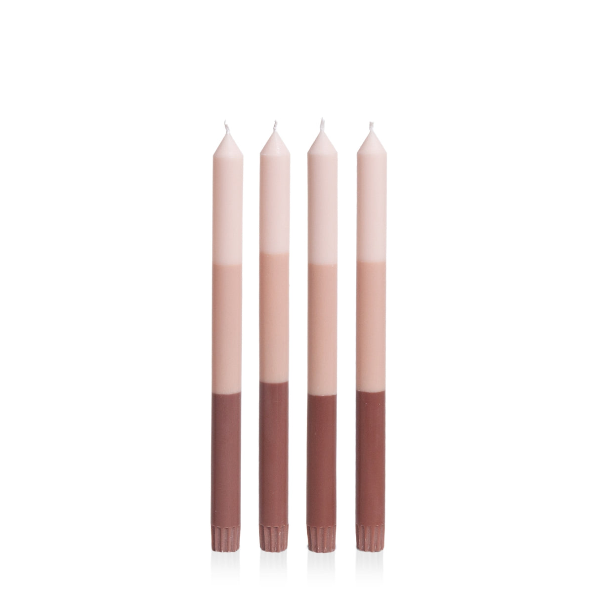 Dolce Toffee 30cm Layered Dinner Candles Pack of 4