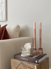 Vanilla Latte 30cm Layered Dinner Candles Pack of 4