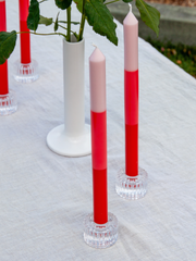Watermelon Sorbet 30cm Layered Dinner Candles Pack of 4