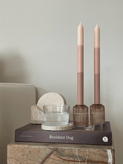 Olive Grove 30cm Layered Dinner Candles Pack of 4