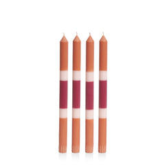 Tuscan Terrace 30cm Layered Dinner Candles Pack of 4