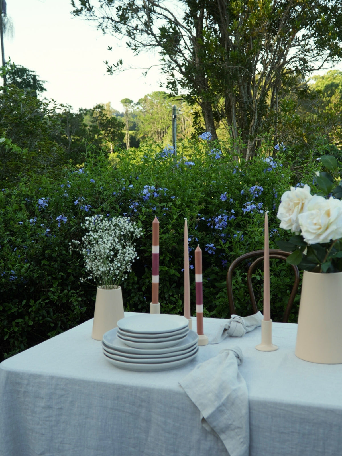 Tuscan Terrace 30cm Layered Dinner Candles