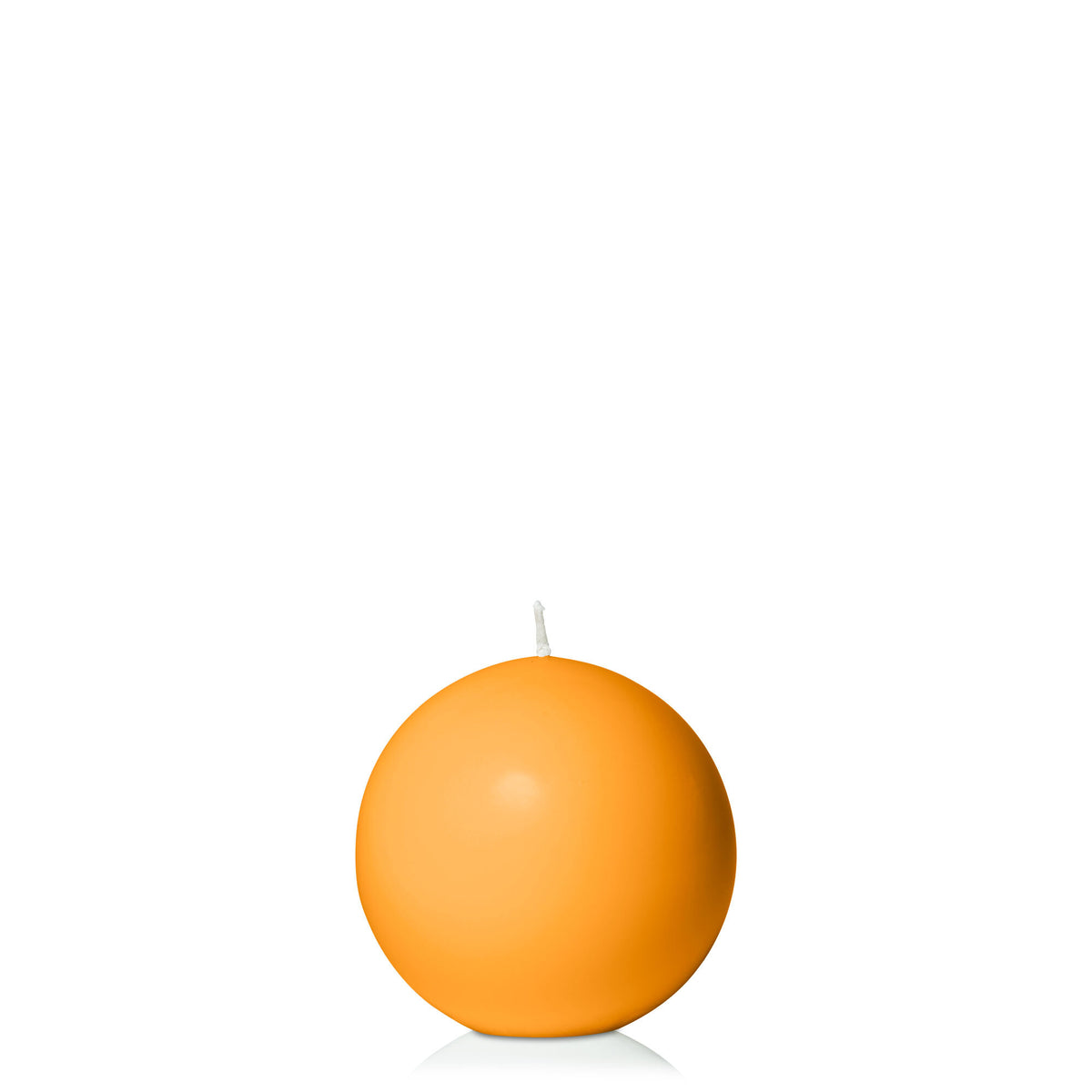 Orange 7.5cm Sphere Candle Pack of 1