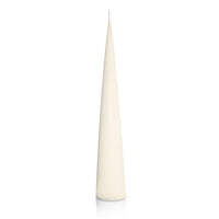 Ivory 4.7cm x 30cm Cone Candle