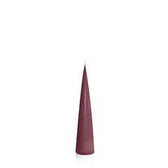Burgundy 4cm x 20cm Cone Candle Pack of 1