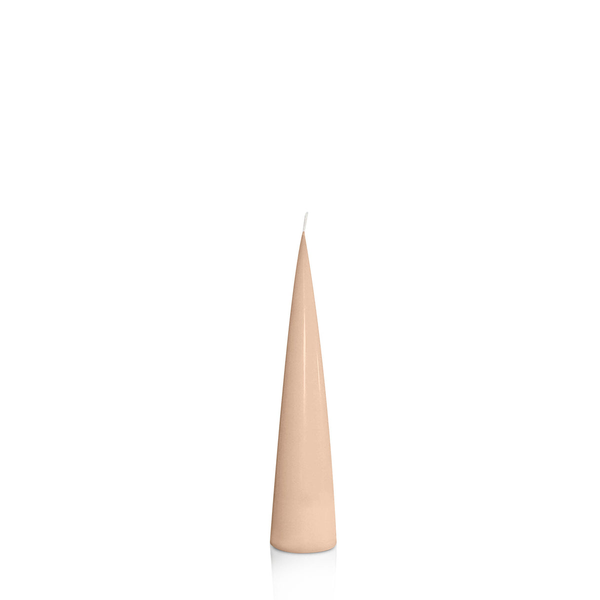 Latte 4cm x 20cm Cone Candle Pack of 1